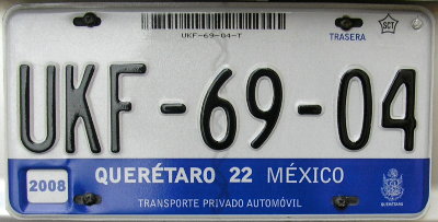 Placa actual / Current plate